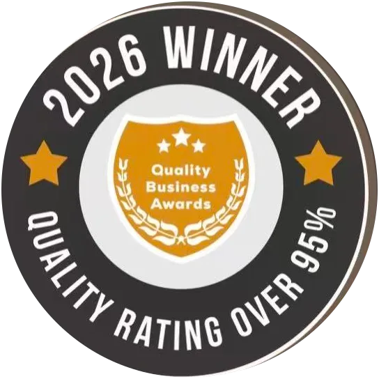 Quality Business Awards 2026 winner seal — Best Day Spa in Shoreline, Washington