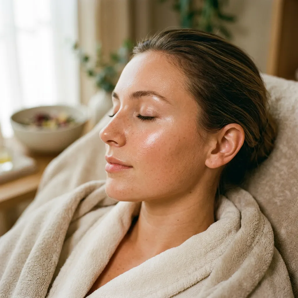 Brightening facial matched to a skin goal — the best facial in Lynnwood, WA at D4 Season