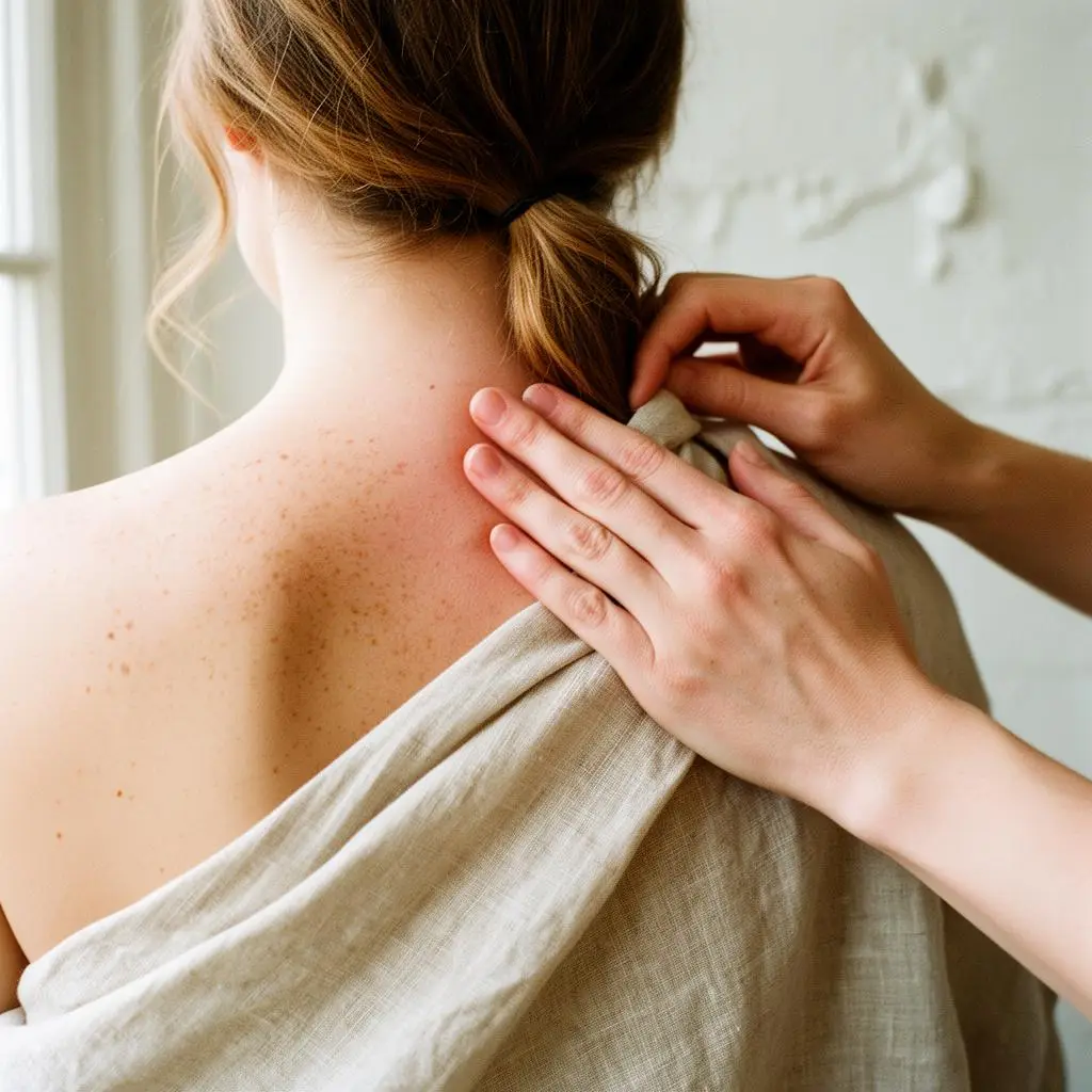 Neck and shoulder massage at D4 Season during the Tuesday Special